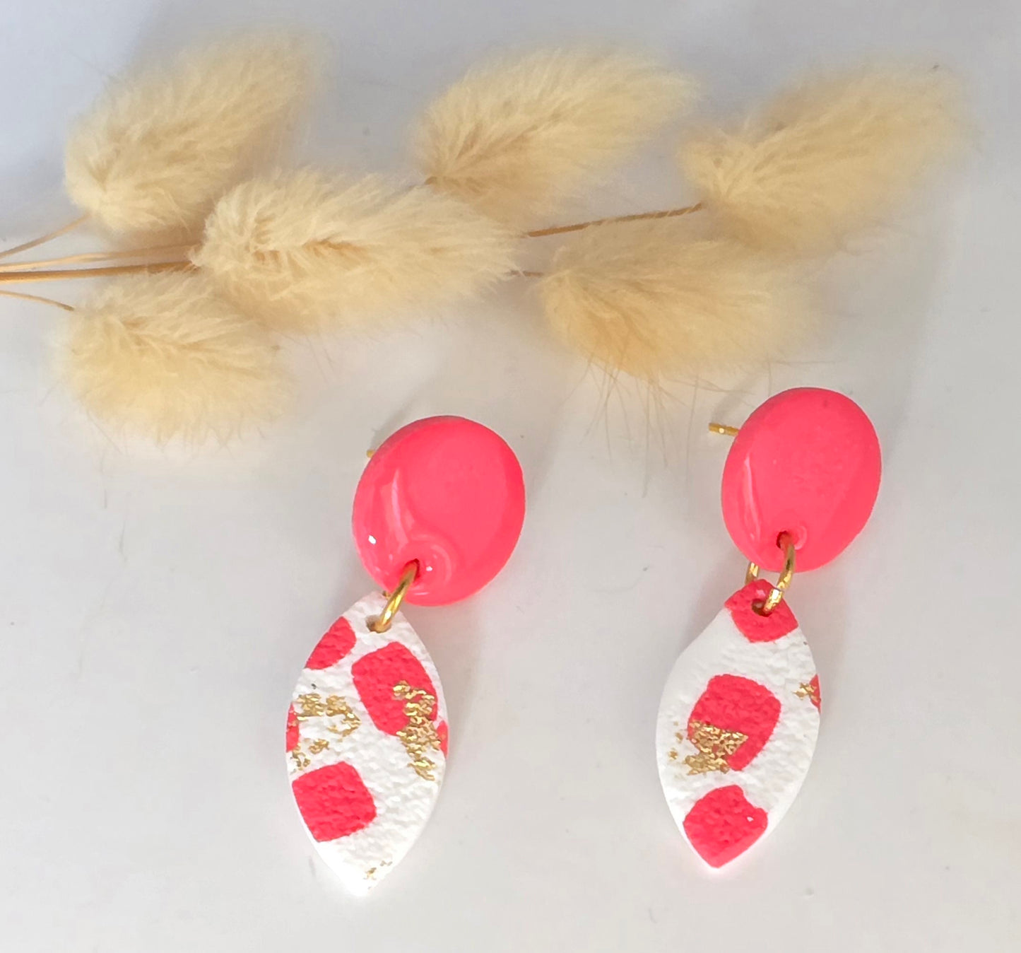 Boucles d’oreilles acier inoxydable aux design géomètrique - vue 2 - Créa Gégé
