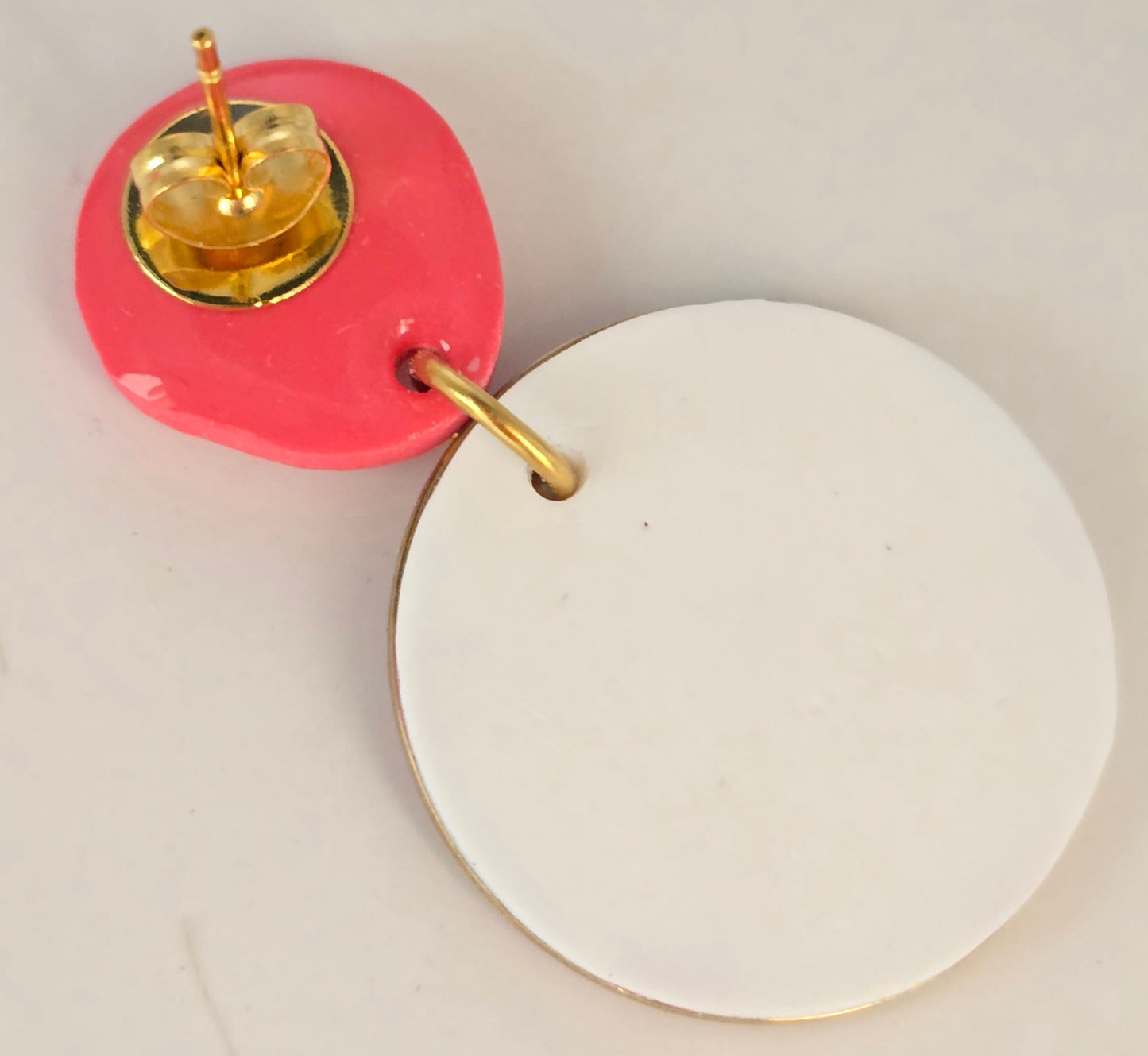 Boucles d’oreilles acier inoxydable aux formes géomètrique - vue 4 - Créa Gégé